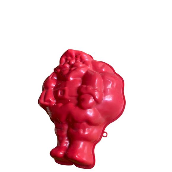Vintage Santa Collectible Red Plastic Gelatin Mold 1980-90s - Picture 3 of 7